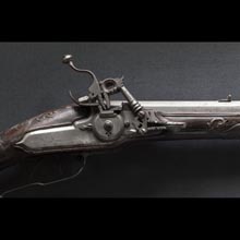 Wheel-lock hunting rifle - detail